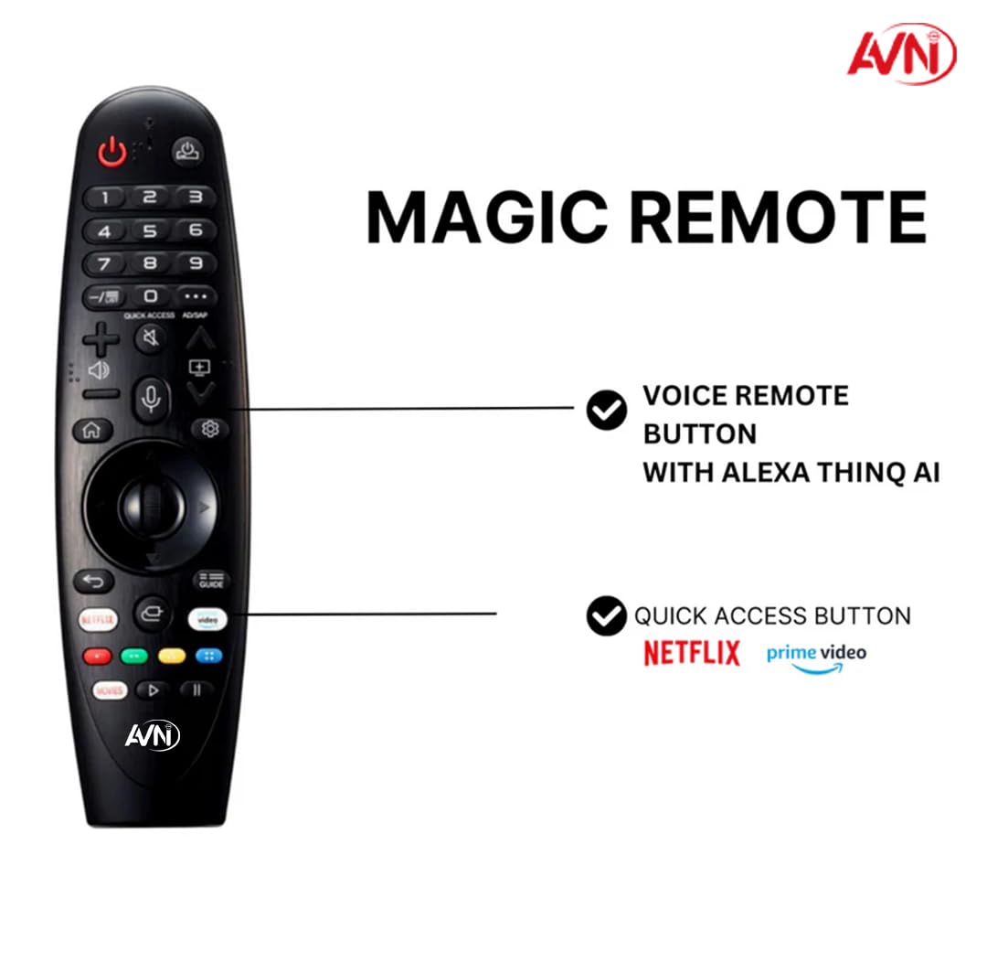 AVNI 65 inch 4K Ultra HD Smart LED TV with WebOS and ThinQ AI