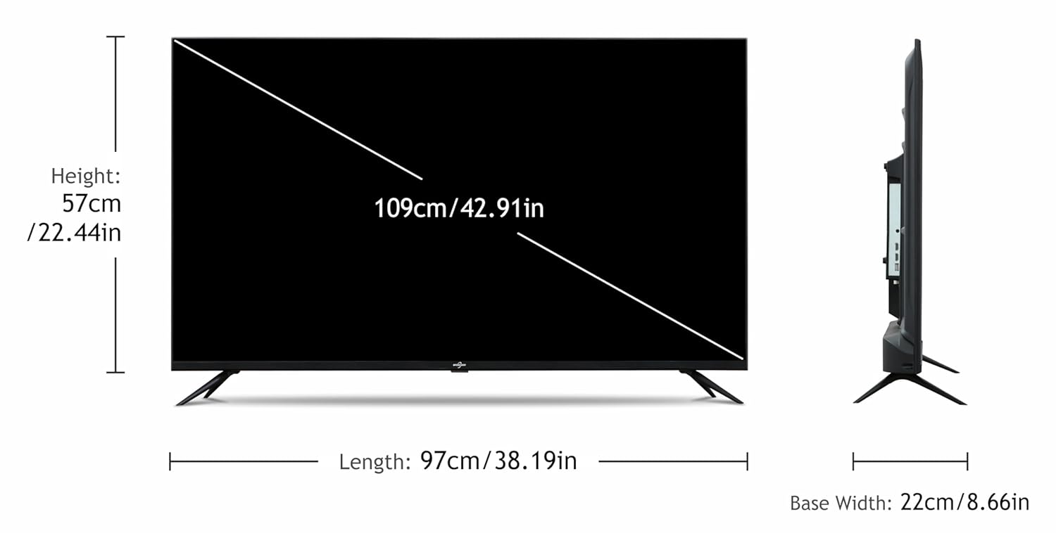 BazeeGar 109 cm (43 inch) Infinity Series 4K Ultra HD Smart QLED Android TV Model BAZQL43F1