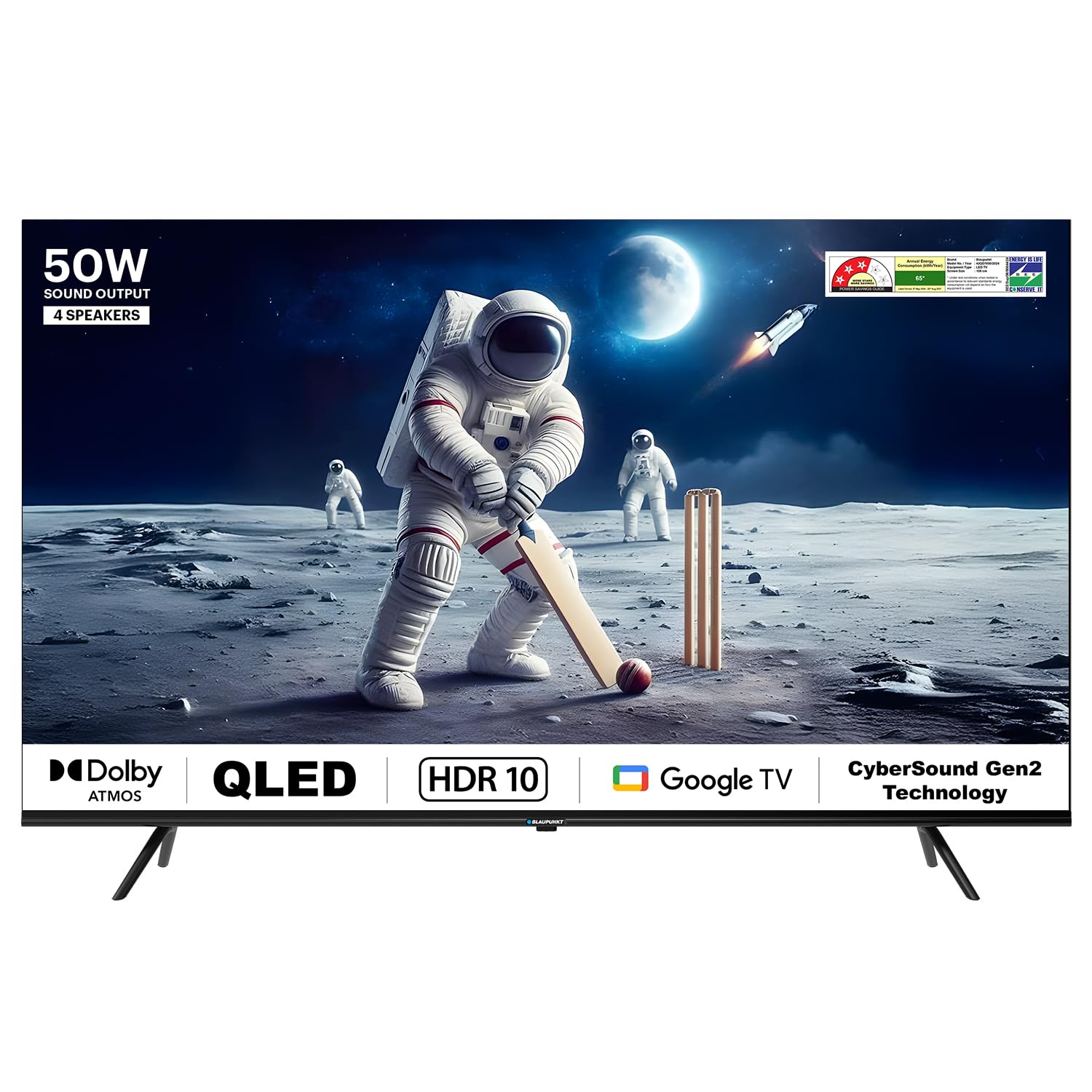 Blaupunkt 108 cm (43 inch) Quantum Dot Series 4K Ultra HD QLED Google TV Model 43QD7050
