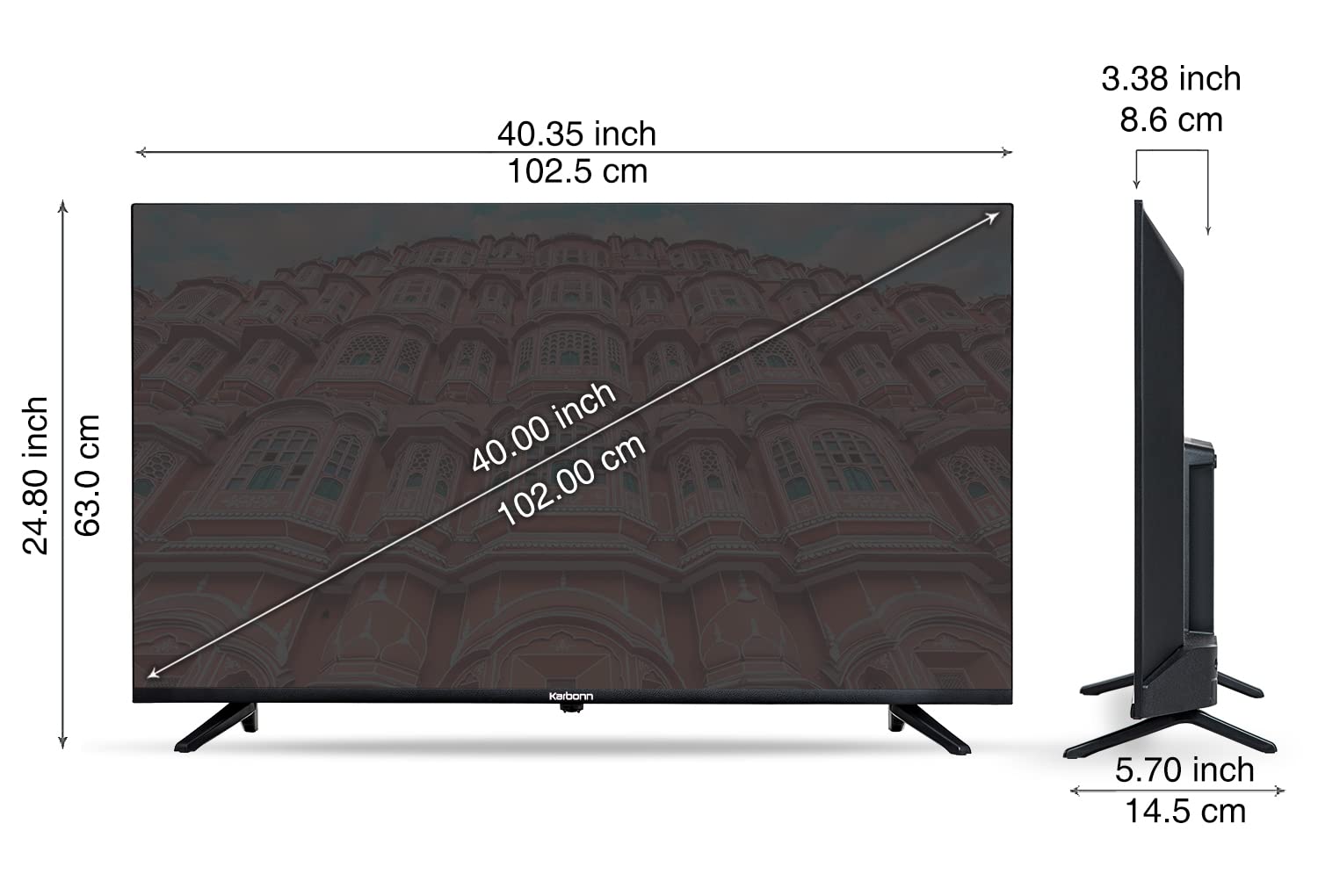 Karbonn 102 cm (40 inch) Kanvas Series Full HD Smart Android LED TV Model KJS40ASFHD