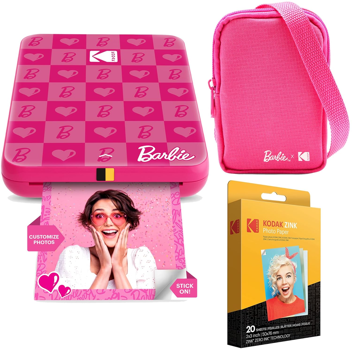 KODAK x Barbie Step Slim Wireless Instant Portable Photo Mobile Printer