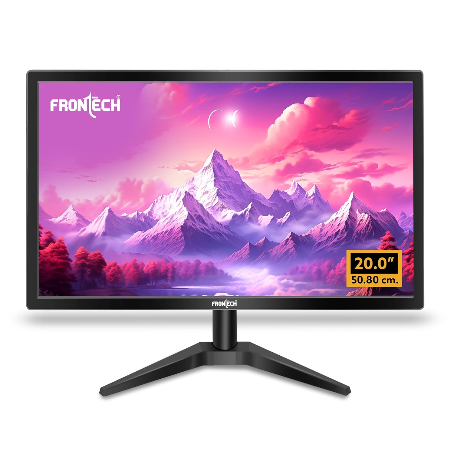 FRONTECH 20 Inch HD LED Monitor, 1600 x 900 Pixels, 60 Hz Refresh Rate Model MON-0054