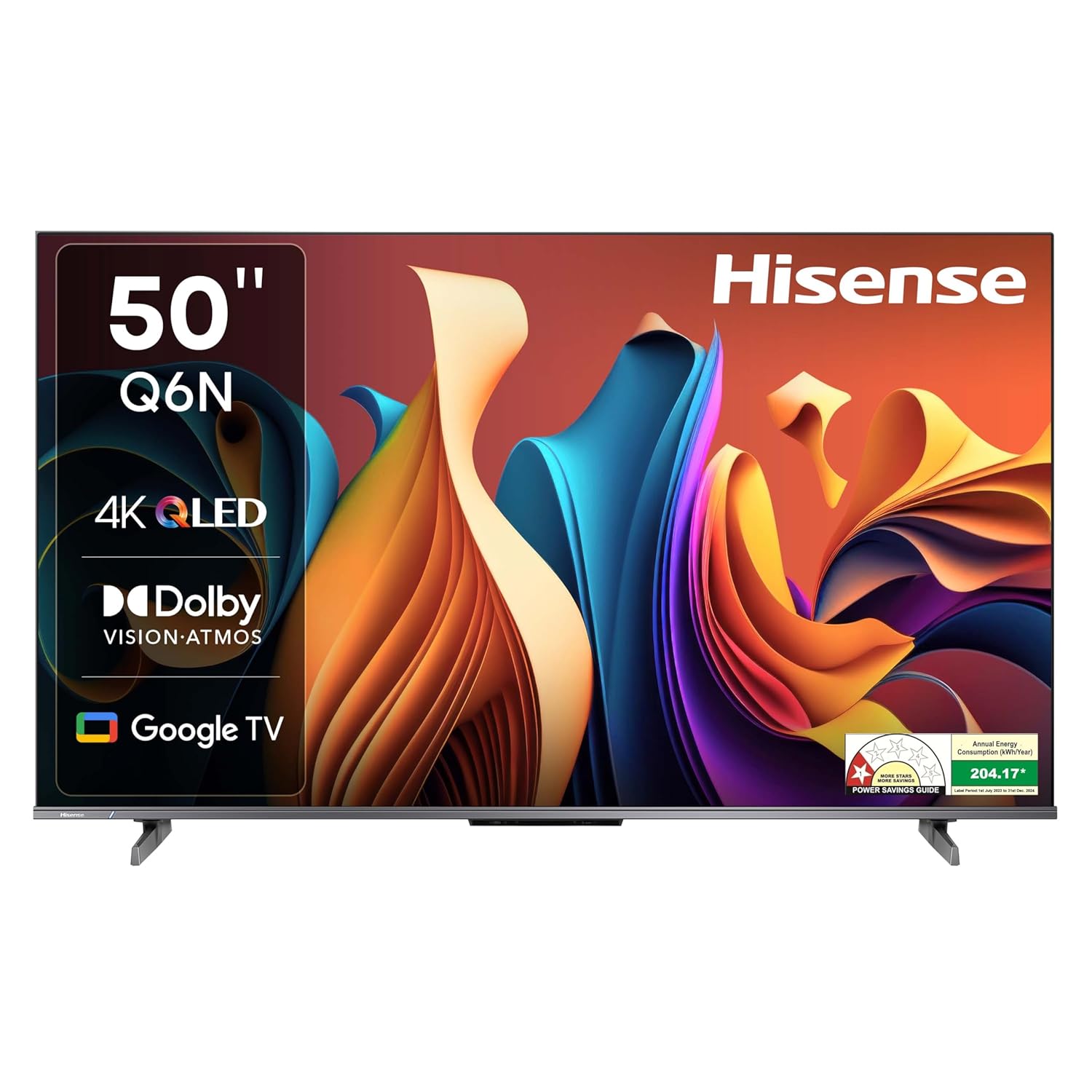 Hisense 126 cm (50 inch) Q6N Series 4K Ultra HD Smart QLED Google TV