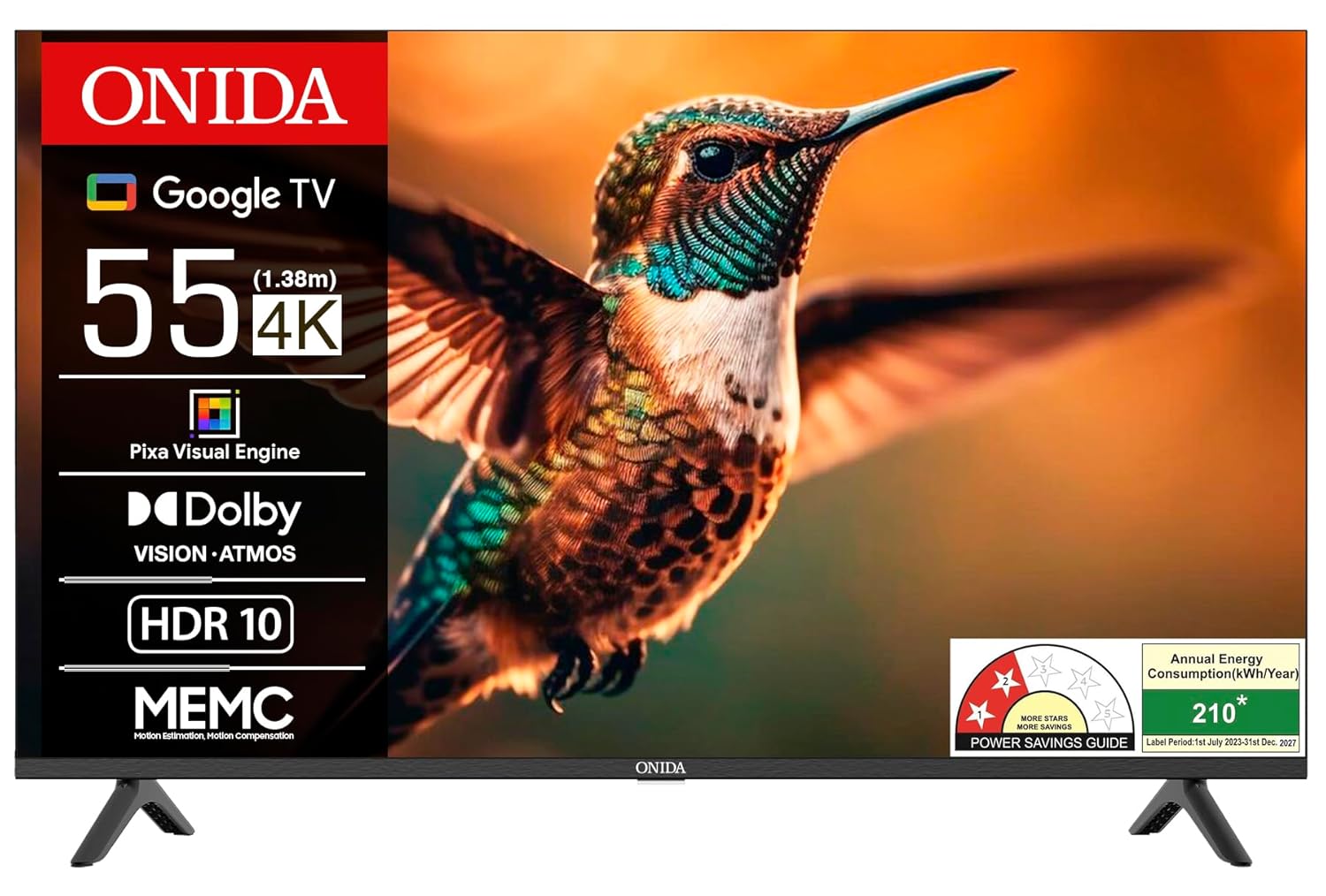 Onida 139 cm (55 inch) Nexg Series 4K Ultra HD LED Smart Google TV Model: 55UIG