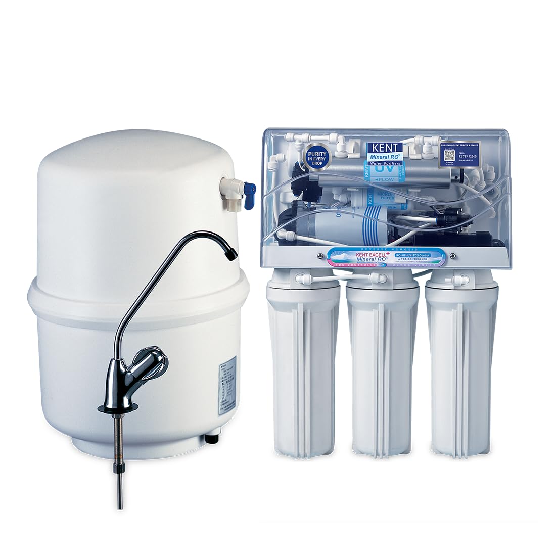 KENT Excel Plus Under the Counter RO Water Purifier Filter