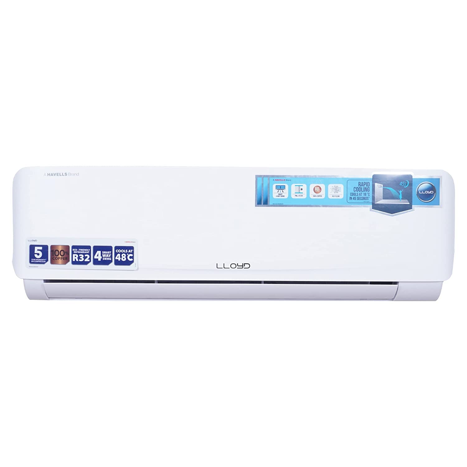 Lloyd 1.5 Ton 3 Star Fixed Speed Split Air Conditioner GLS18C3YWADS
